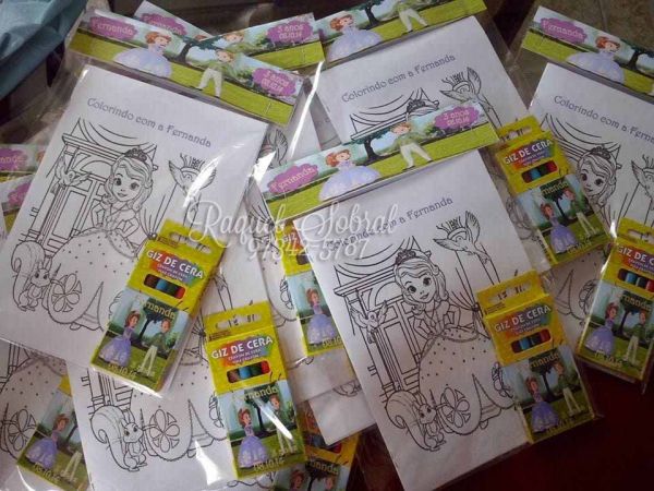 Kit de colorir Princesa Sofia