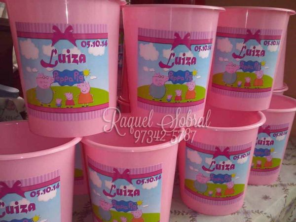 Balde de Pipoca Peppa