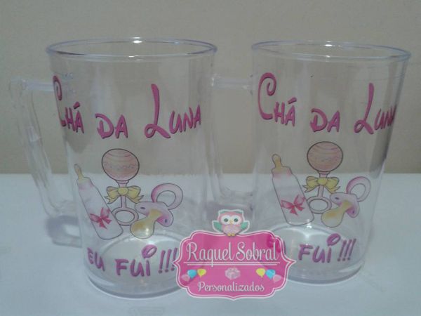 Caneca de Acrílico Chá de Bebê