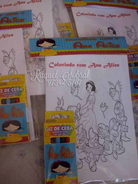 Kit de colorir Branca de Neve